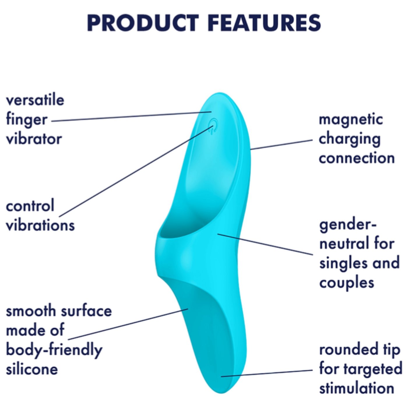Satisfyer Teaser Silicone Rechargeable Finger Vibrator
