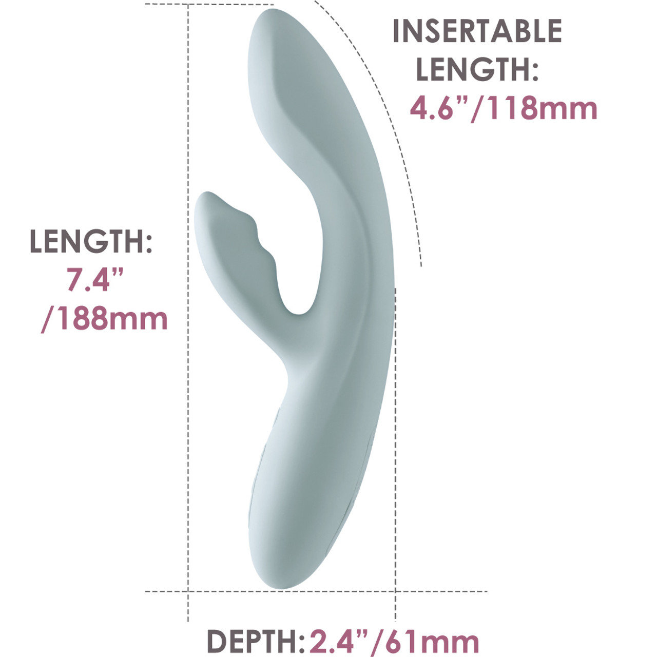 Svakom Chika App Controlled Rechargeable Warming Rabbit Vibrator