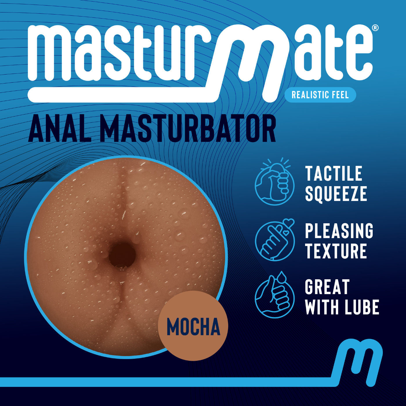 Masturmate Realistic Anal Masturbator Mocha