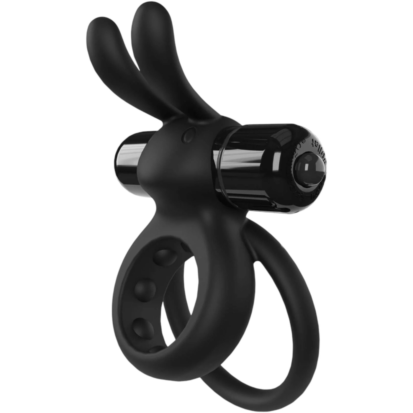 Screaming O 4B Deep Rumbling Ohare Vibrating Rabbit Cock Ring Black
