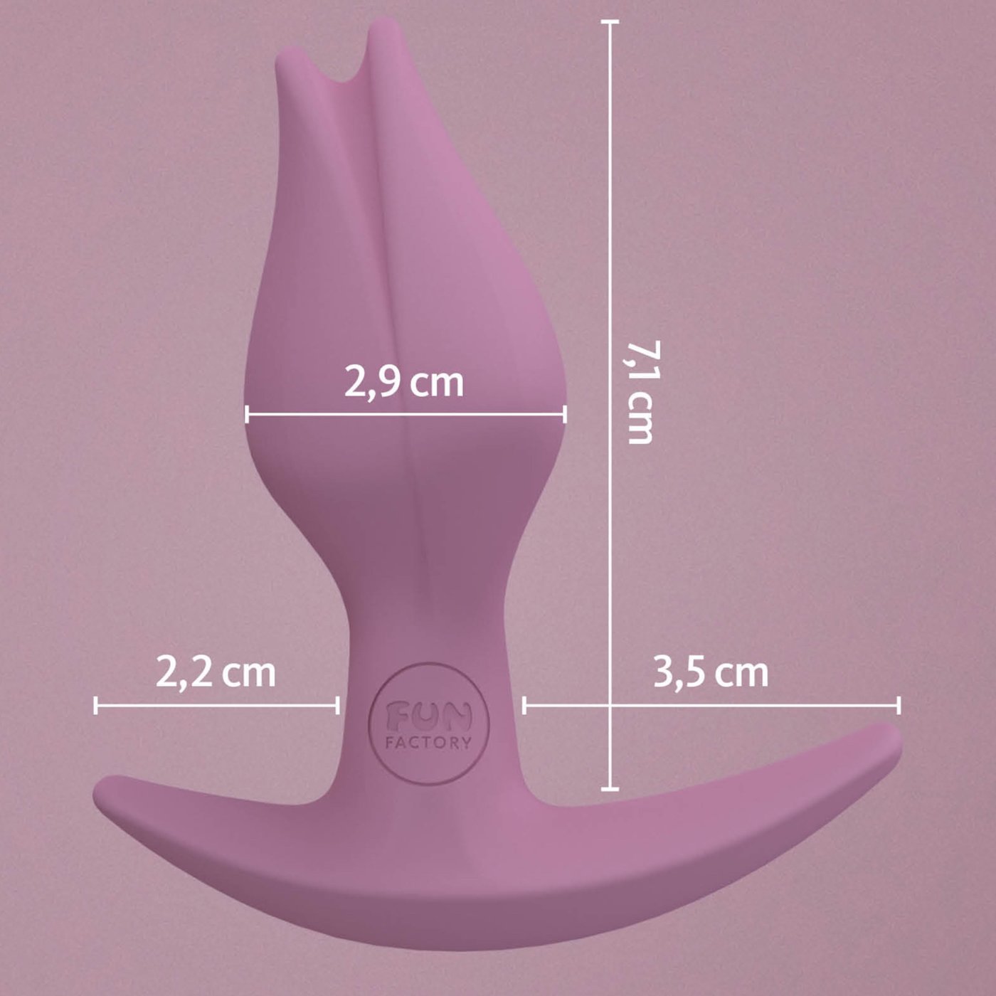 Fun Factory Bootie Fem Silicone Anal Plug Rose