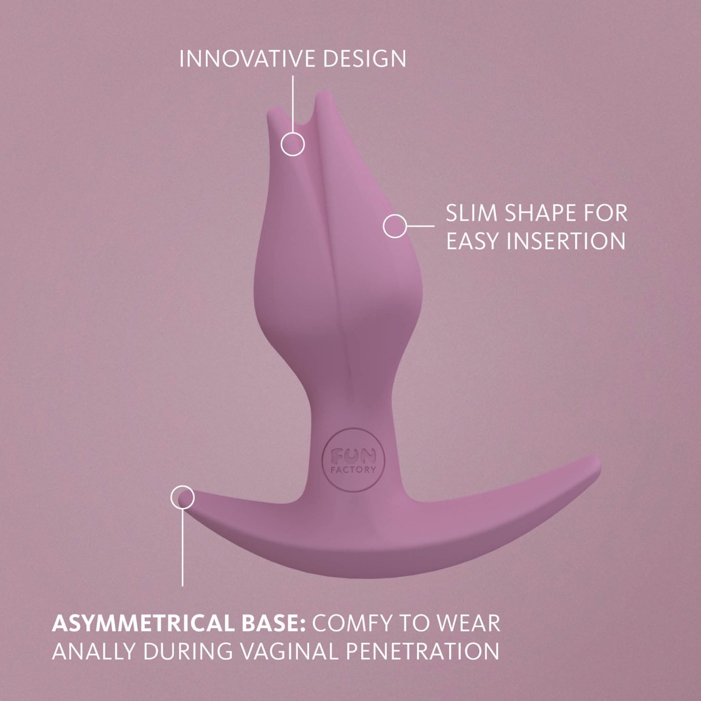 Fun Factory Bootie Fem Silicone Anal Plug Rose