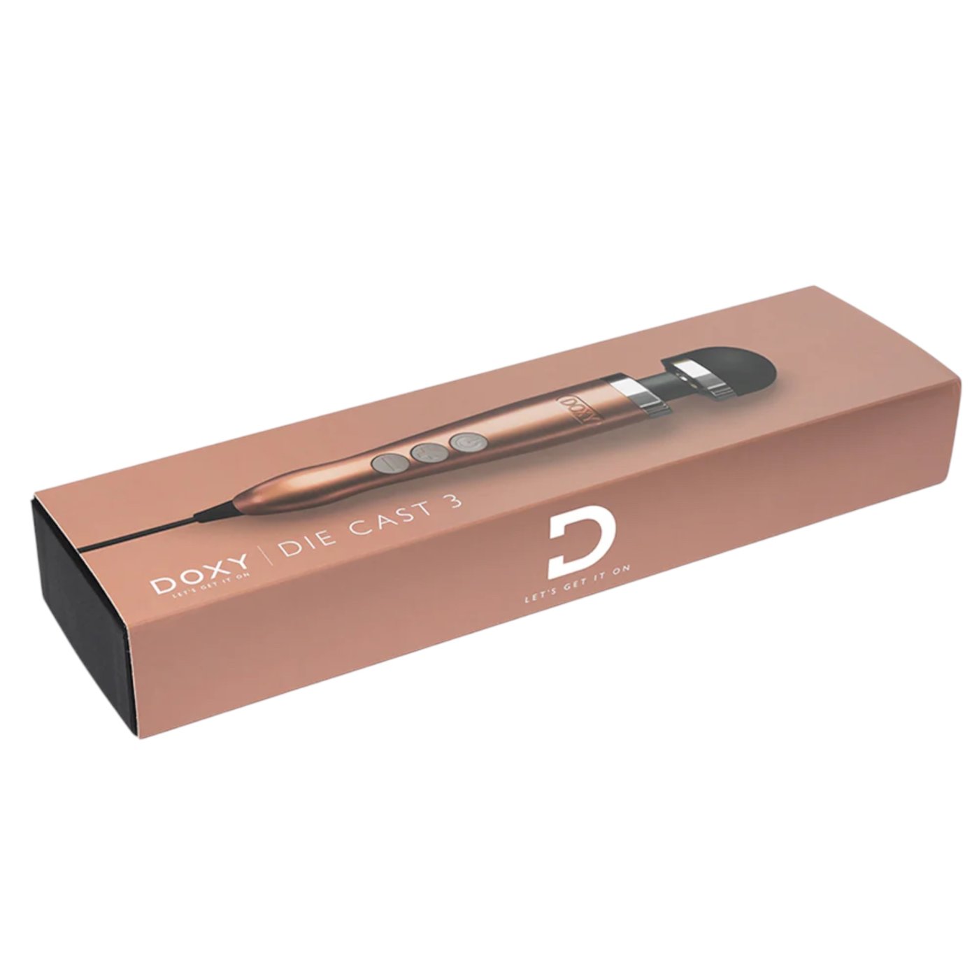 Doxy Die Cast 3 Plug-In Wand Vibrator Rose Gold