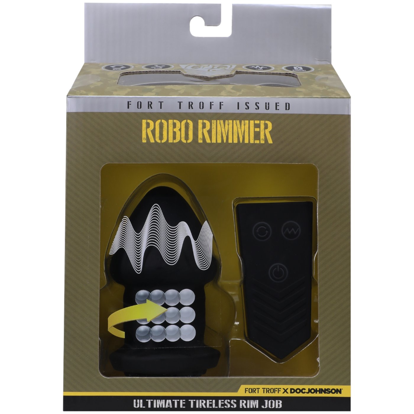 Fort Troff Robo Rimmer Rolling and Vibrating Butt Plug with Remote XL