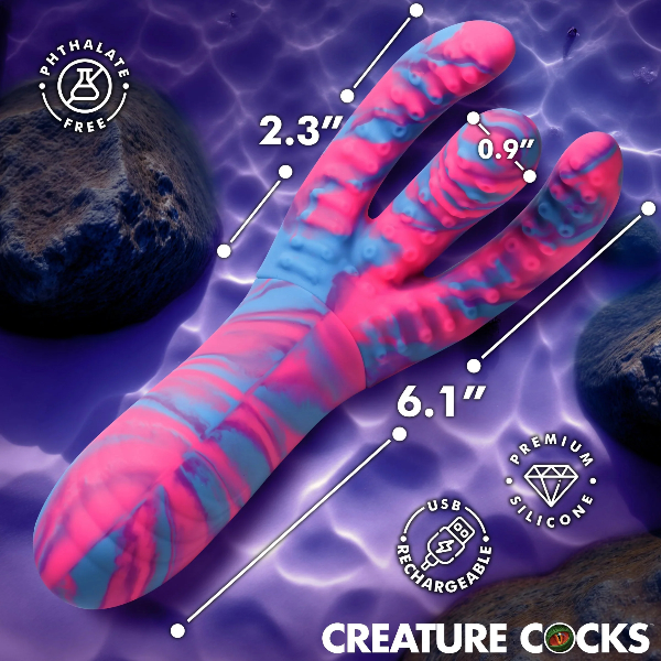 Creature Cocks Tenta-Come Come Hither G-Spot & Clitoral Silicone Vibrator