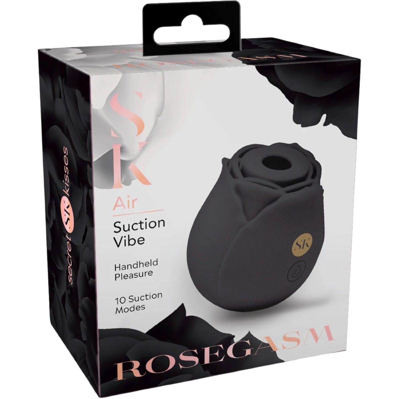 Secret Kisses Rosegasm Air Rechargeable Rose Clitoral Suction Stimulator