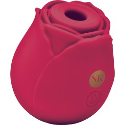 Secret Kisses Rosegasm Air Rechargeable Rose Clitoral Suction Stimulator (Red)