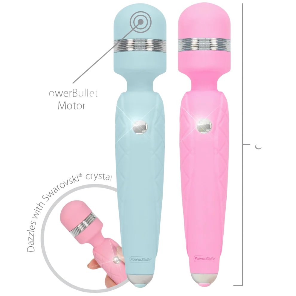Pillow Talk Cheeky Wand Massager Teal