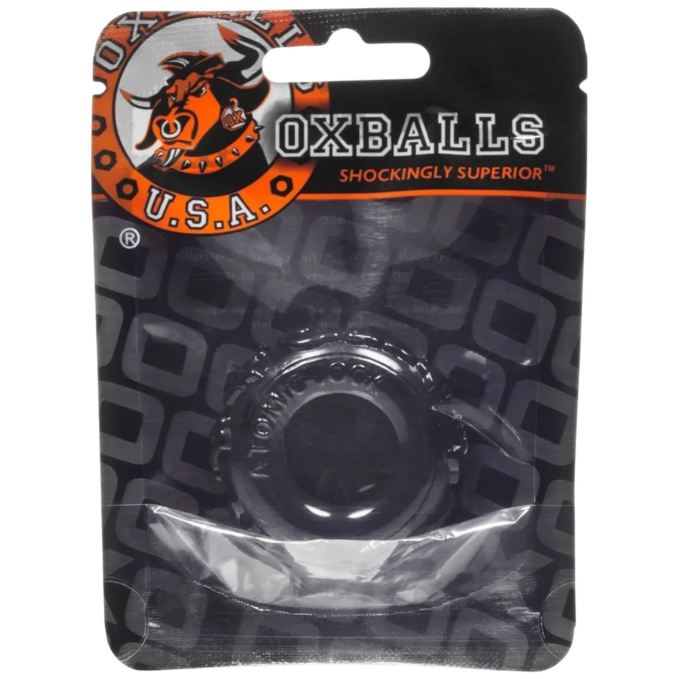 Oxballs Jelly Bean Cock Ring Black