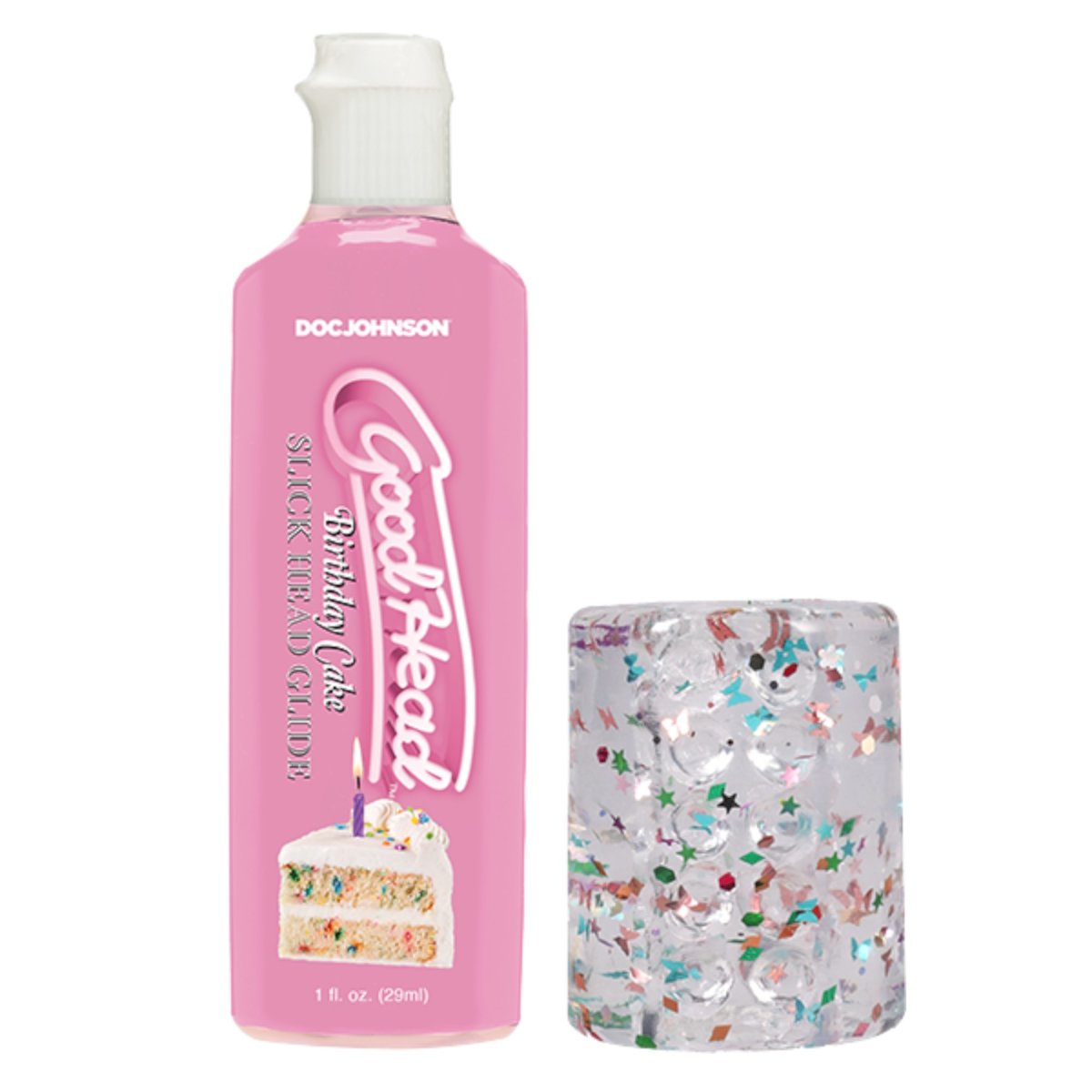 GoodHead Birthday Blowjob Kit with Male Stroker​ & Slick Head Glide