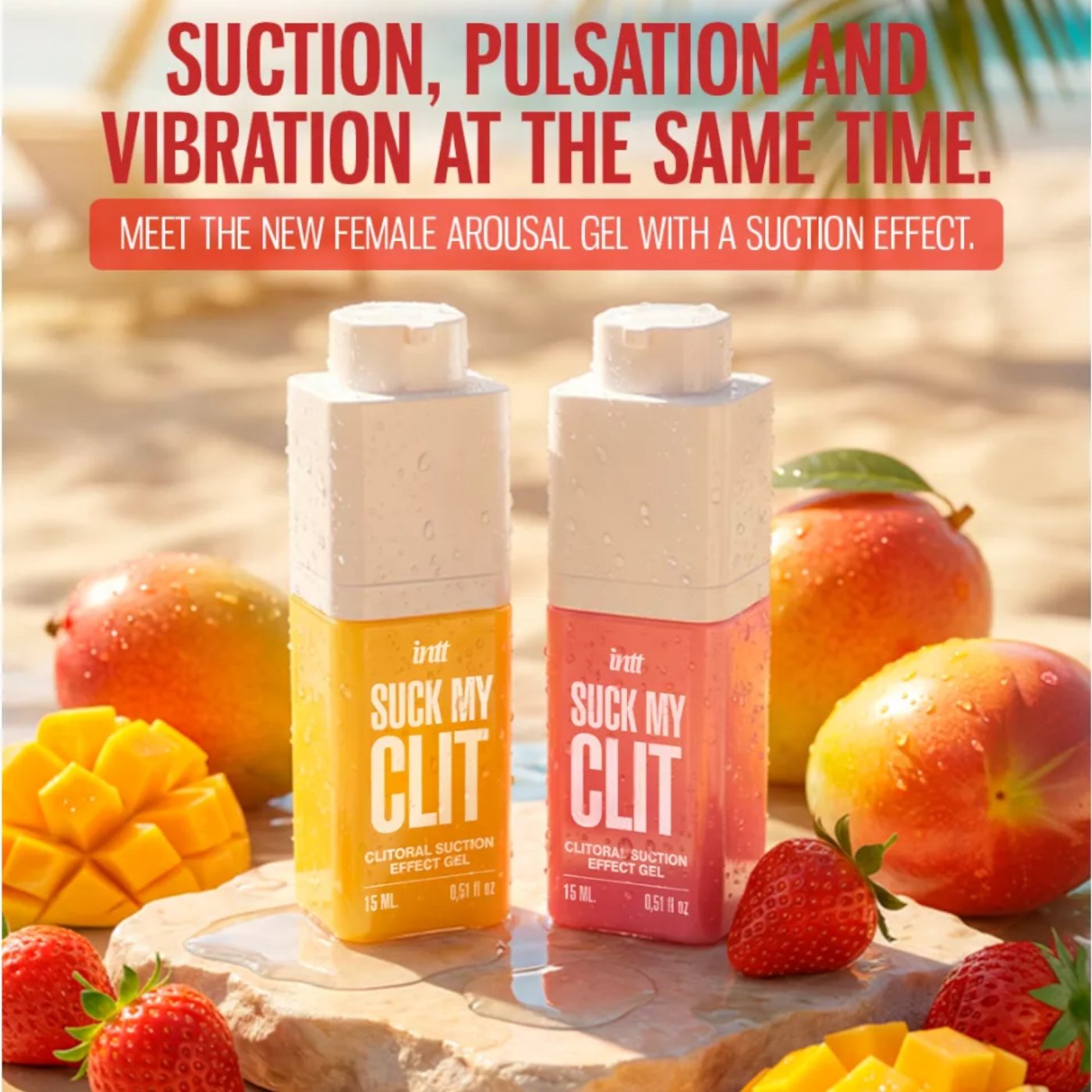 INTT Suck My Clit Stimulator Gel Wild Strawberry 15ml