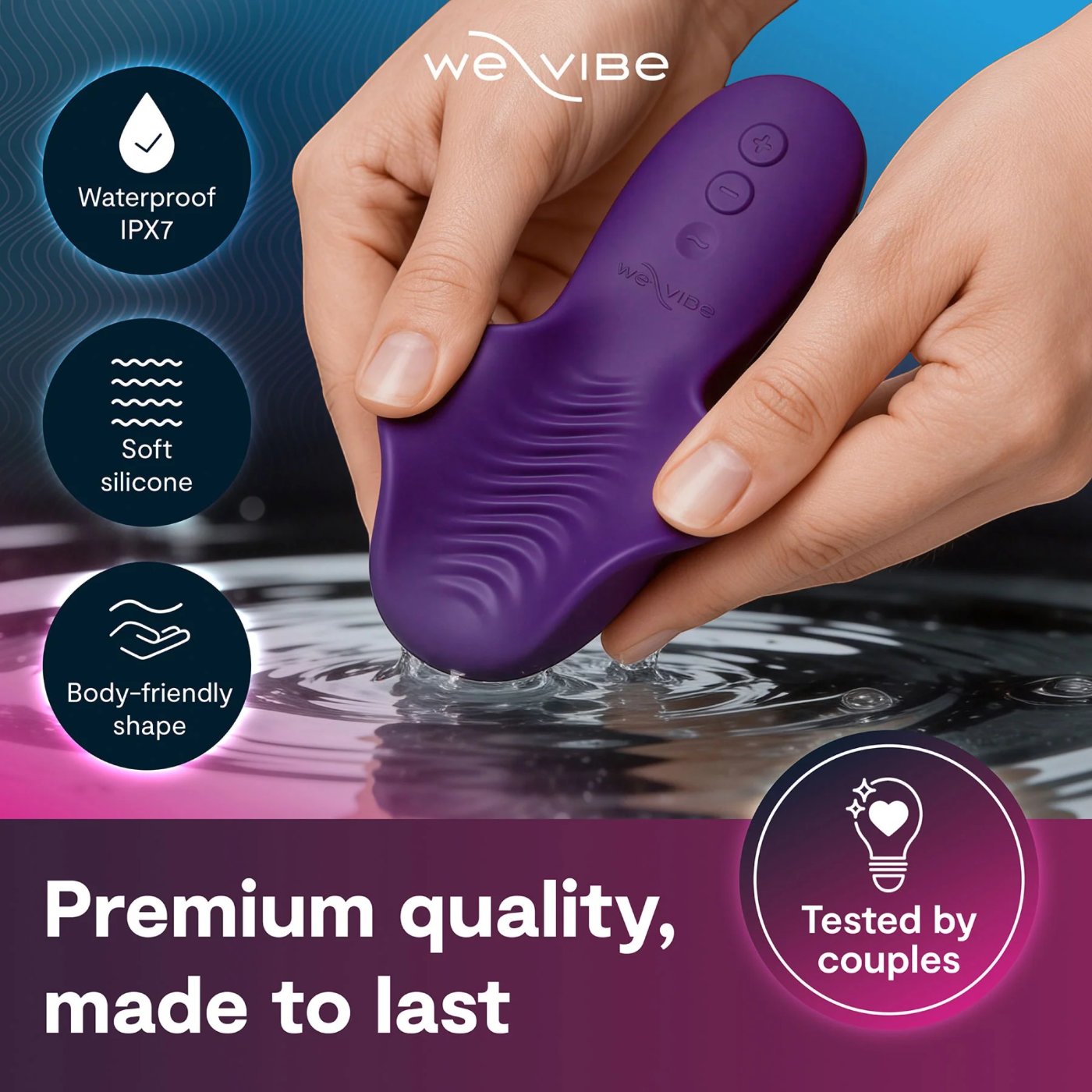 We-Vibe Shared Touch Double-Sided Couples Vibrator for Grinding