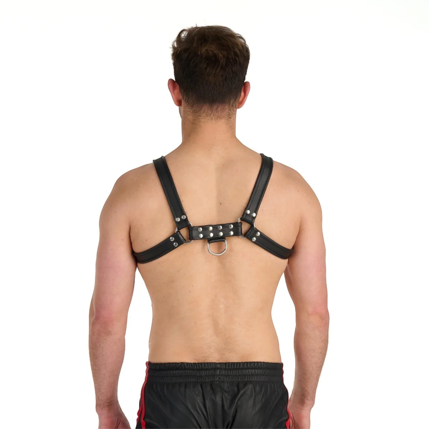 Prowler RED Bull Leather Chest Harness Black