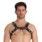 Prowler RED Bull Leather Chest Harness Black