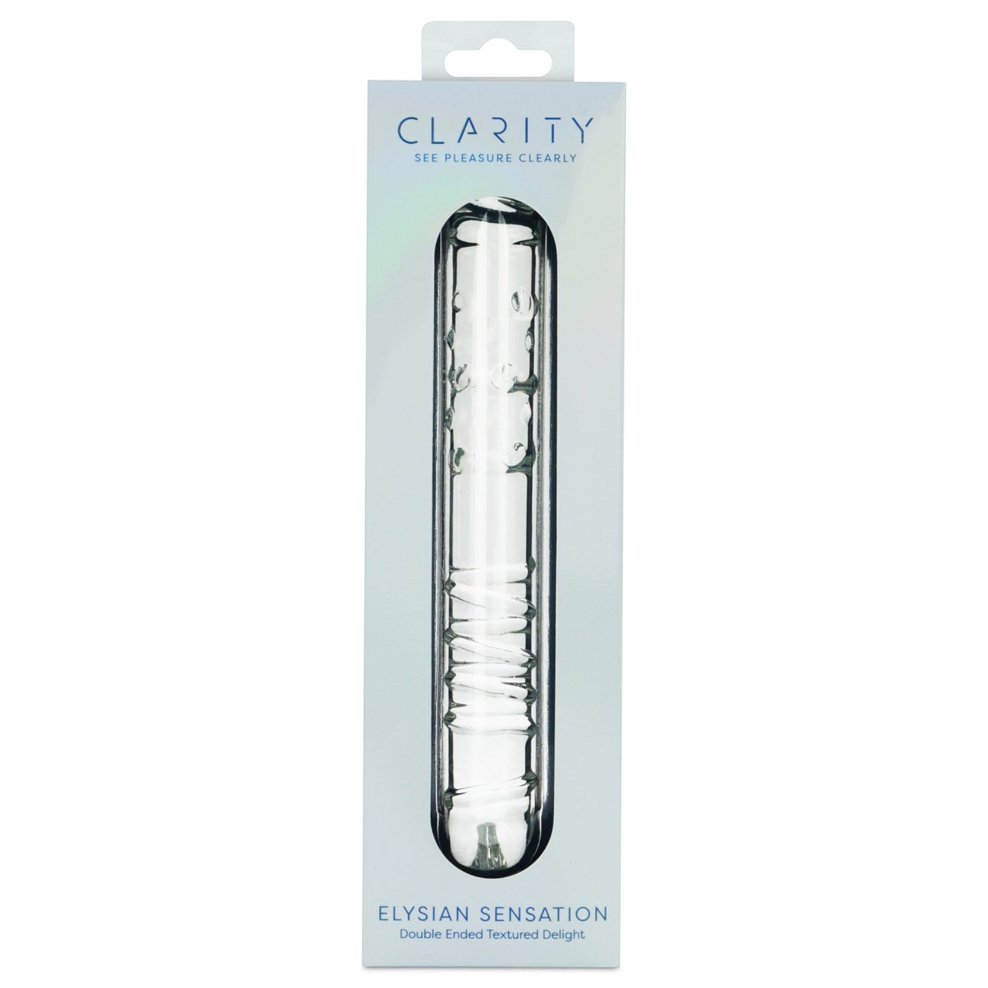 Clarity Elysian Sensation Double Ended Glass Dildo 8.3 Inch