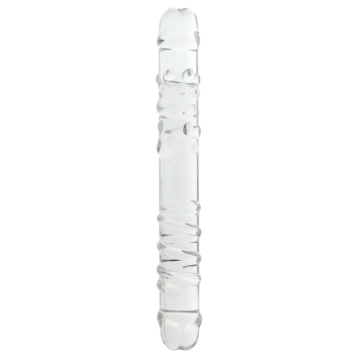 Clarity Elysian Sensation Double Ended Glass Dildo 8.3 Inch Clear