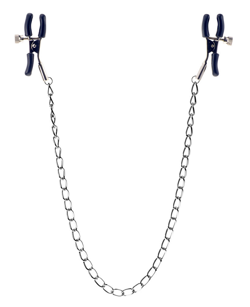 Me You Us Squeeze & Please Nipple Clamps with Chain