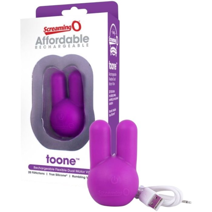 Screaming O Toone Rechargeable Mini Vibe Purple